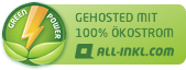 Gehostet mit 100% Ökostrom bei all-inkl.com
